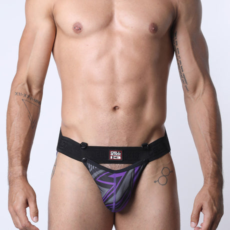 Cellblock 13 Kennel Club Lightning Snap Off Jockstrap Purple