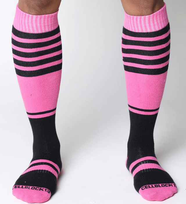 Cellblock 13 Midfield Knee High Sock Pink