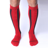 Cellblock 13 Muzzle Up Knee High Socks Red
