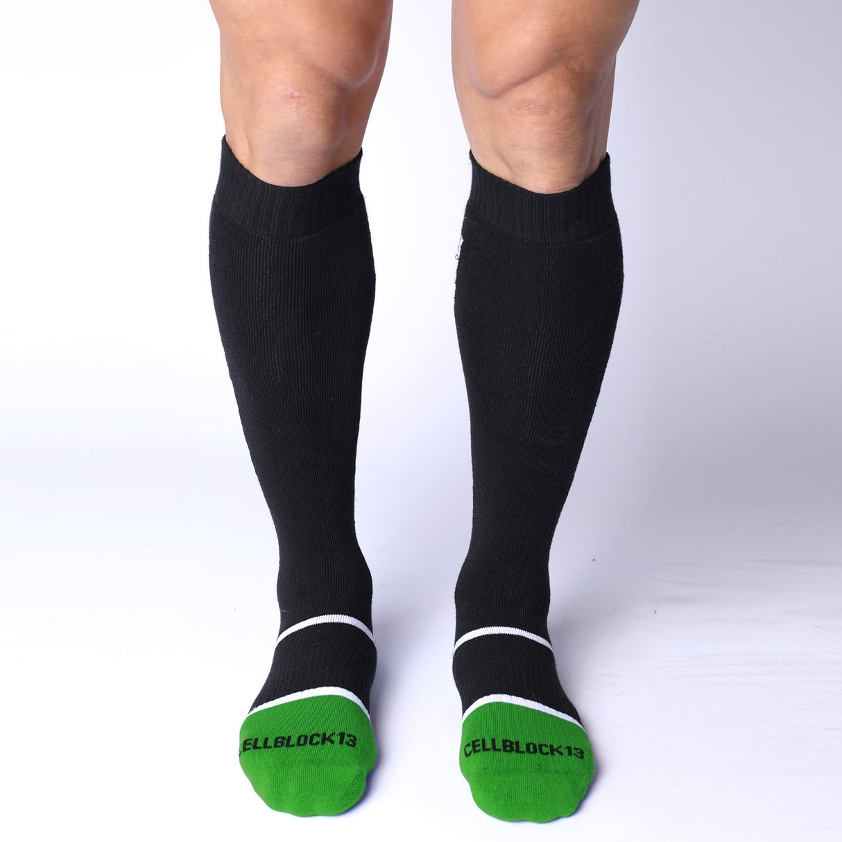 Cellblock 13 Take Down Knee High Socks Green