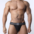 Cellblock 13 Tight End 2 Inch Snap Up Shadow Jockstrap Black Grey