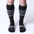 Cellblock 13 Tight End Shadow Socks Black Grey