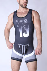 Cellblock 13 Chain Reaction Singlet Jock Grey