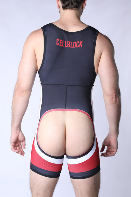 Cellblock 13 Chain Reaction Singlet Jock Red