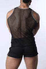 Cellblock 13 Chain Reaction Mesh Tank Top Grey