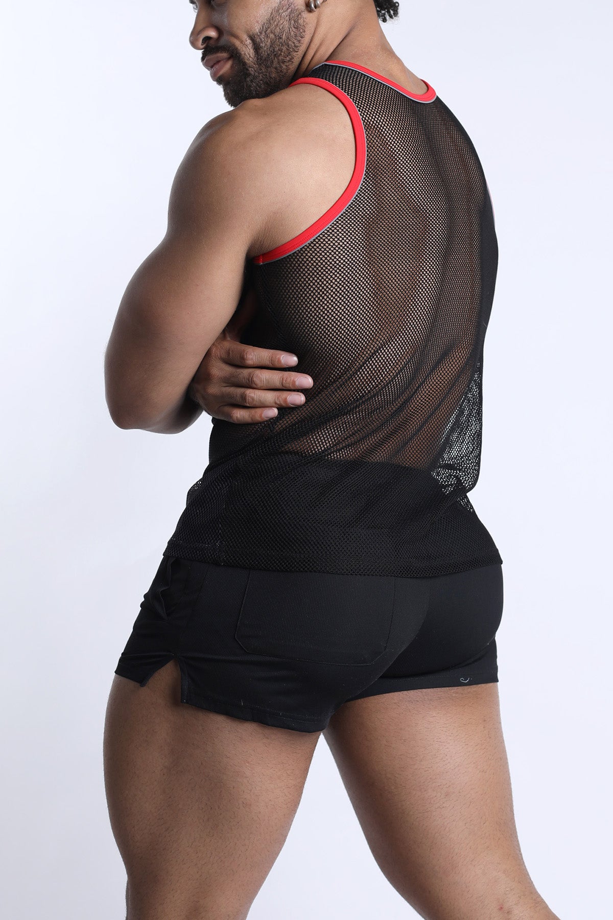 Cellblock 13 Chain Reaction Mesh Tank Top Red