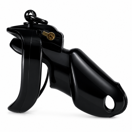 LOCK4D Advanced Comfort V4 Chastity Cage Medium Black