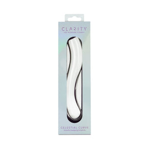 Clarity Celestial Curve Glass Dildo 7.1 Inch