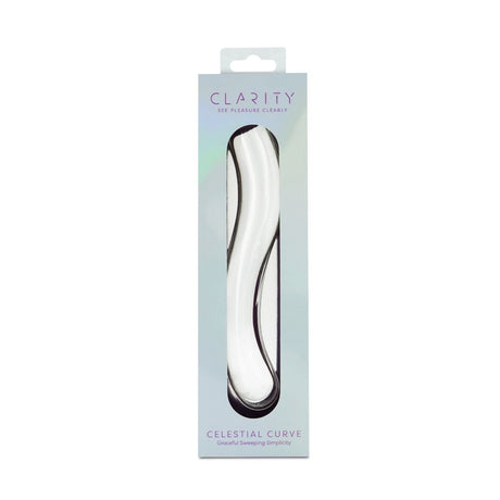 Clarity Celestial Curve Glass Dildo 7.1 Inch