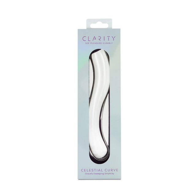 Clarity Celestial Curve Glass Dildo 7.1 Inch