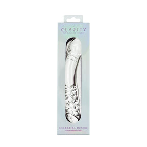 Clarity Celestial Desire Glass Dildo 7.4 Inch