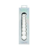 Clarity Elysian Pearls Glass Dildo 6.7 Inch