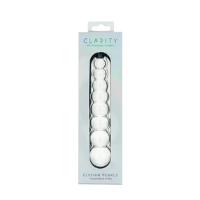 Clarity Elysian Pearls Glass Dildo 6.7 Inch