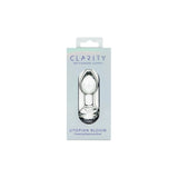 Clarity Utopian Bloom Glass Butt Plug 4.3 Inch