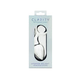 Clarity Utopian Delight Glass Butt Plug 3.5 Inch