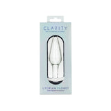 Clarity Utopian Floret Glass Butt Plug 4.3 Inch