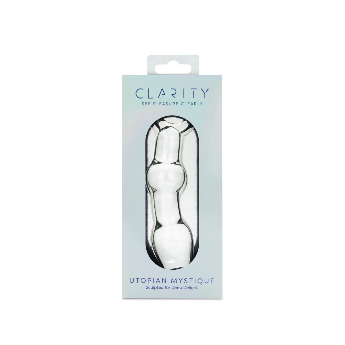 Clarity Utopian Mystique Glass Dildo 5.2 Inch