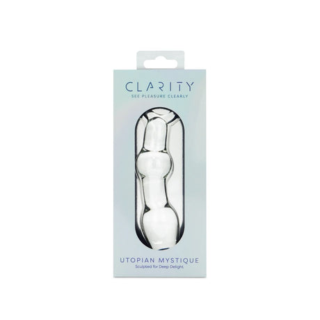 Clarity Utopian Mystique Glass Dildo 5.2 Inch