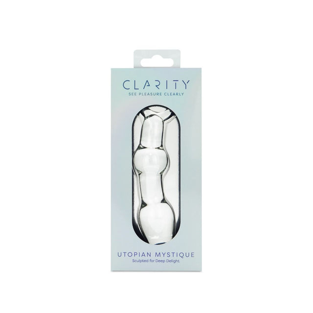 Clarity Utopian Mystique Glass Dildo 5.2 Inch