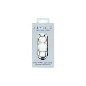 Clarity Utopian Reverie Glass Butt Plug 3.6 Inch