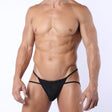 Vaux Clear Shine Thong Black