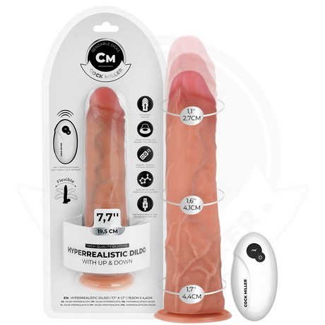 Cock Miller Hyper Realistic Thrusting Dildo 7.5 Inch Light