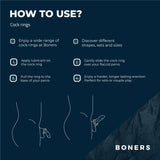 Boners Hexagon Cock Ring with Steel Balls