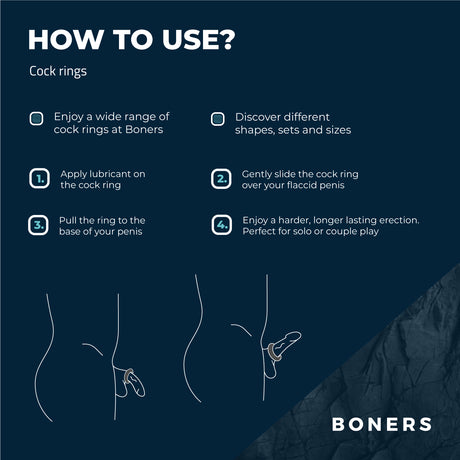 Boners 3-Piece Cock Ring Set