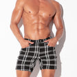 Code 22 Cameron Plaid Short Black