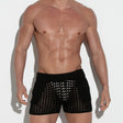 Code 22 Diamond Knit Mini Short Black