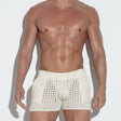 Code 22 Diamond Knit Mini Short Off White