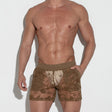 Code 22 Embroidered Short Latte