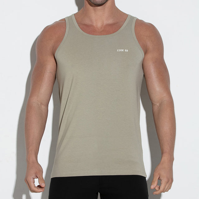 Code 22 Essential Tank Top Khaki