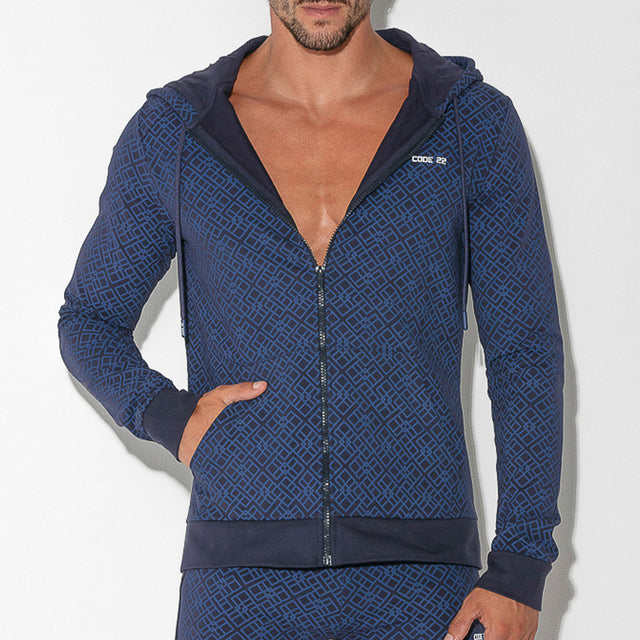 Code 22 Geo Hoody Navy