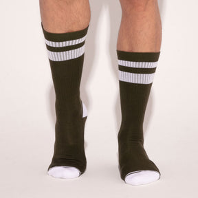 Code 22 Iconic Crew Socks Khaki
