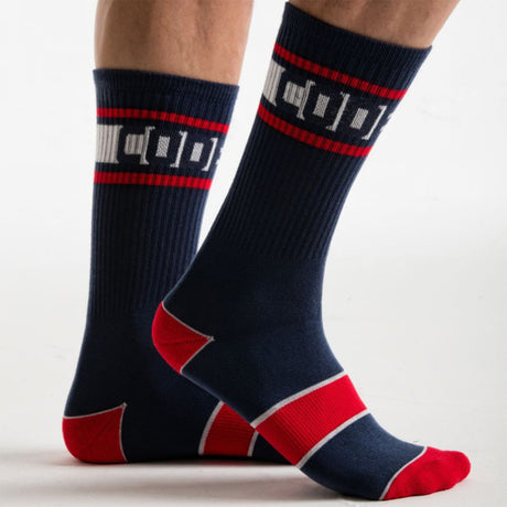 Code 22 Logo Gym Socks Navy