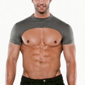 Code 22 Micro Sleeve Top Grey