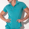 Code 22 Silken Slim Shirt Teal