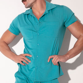 Code 22 Silken Slim Shirt Teal