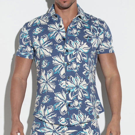 Code 22 Slim Fit Shirt Aqua