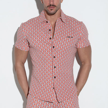 Code 22 Slim Fit Shirt Coral