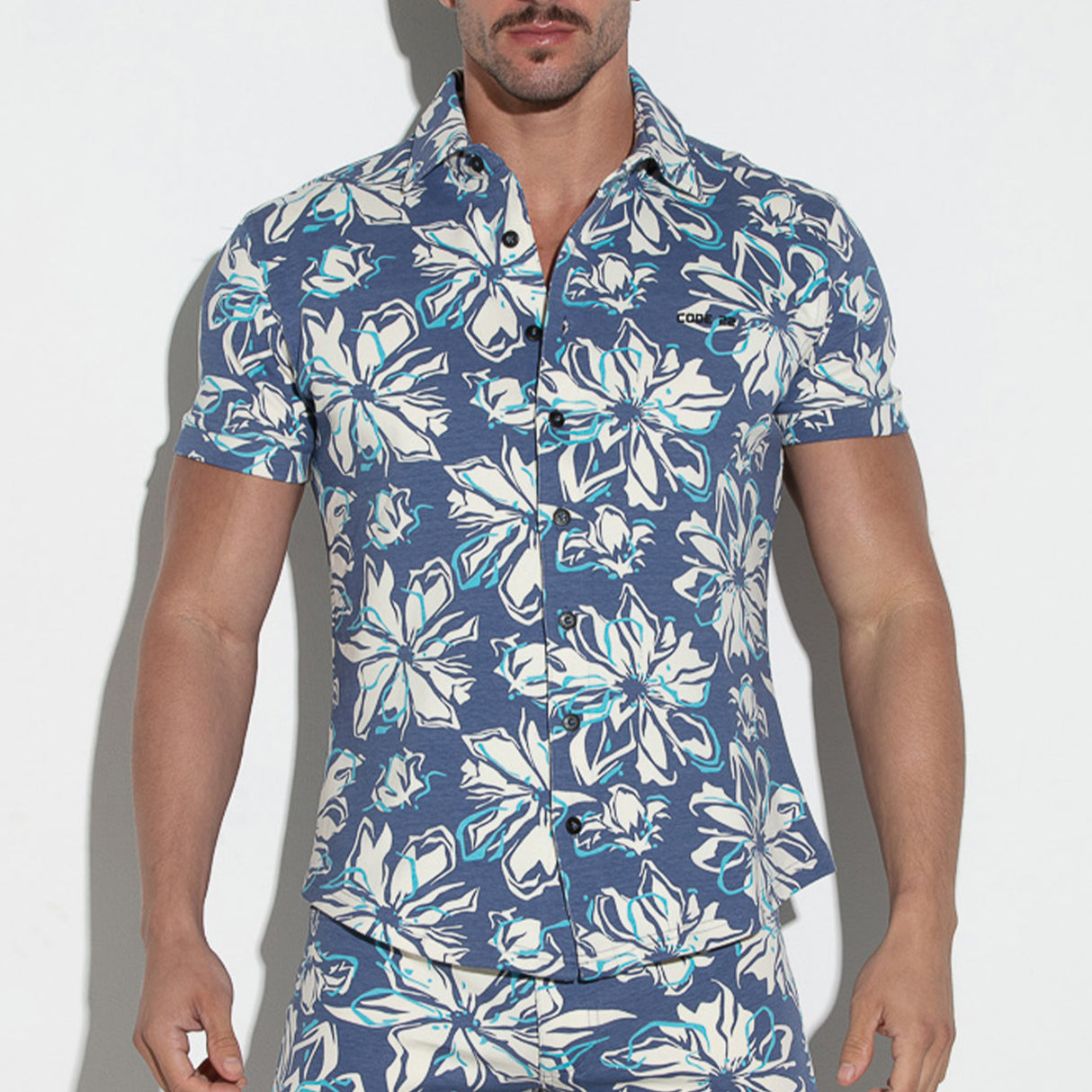Code 22 Slim Fit Shirt Navy