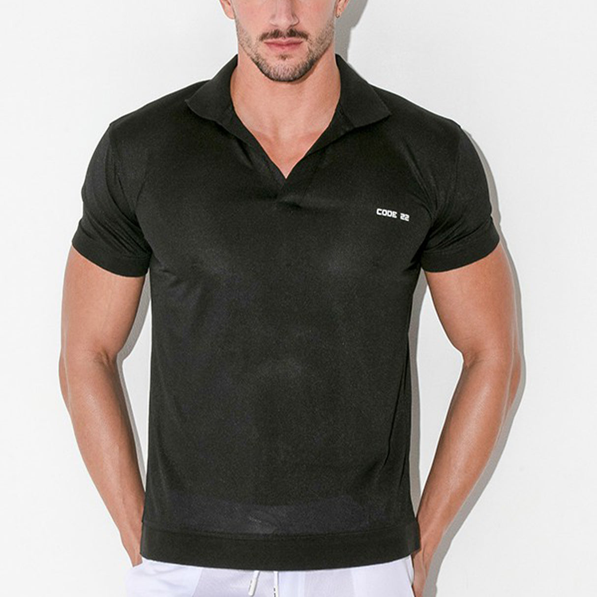 Code 22 Vivid Polo Shirt Black
