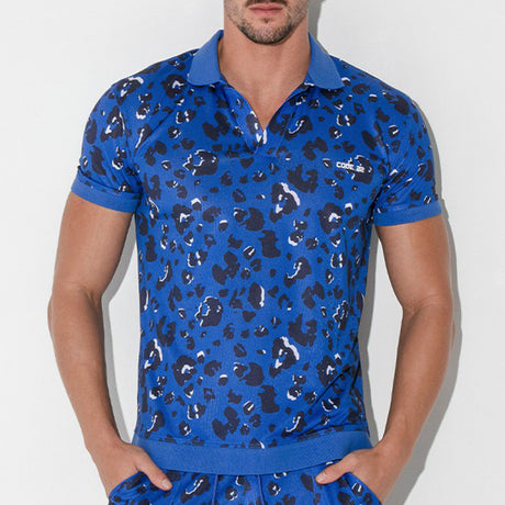 Code 22  Vivid Polo Shirt Blue