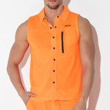 Code 22 Vivid Sleeveless Shirt Coral