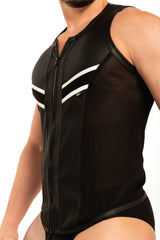 Dale Mas Industrial Mesh Vest Black White