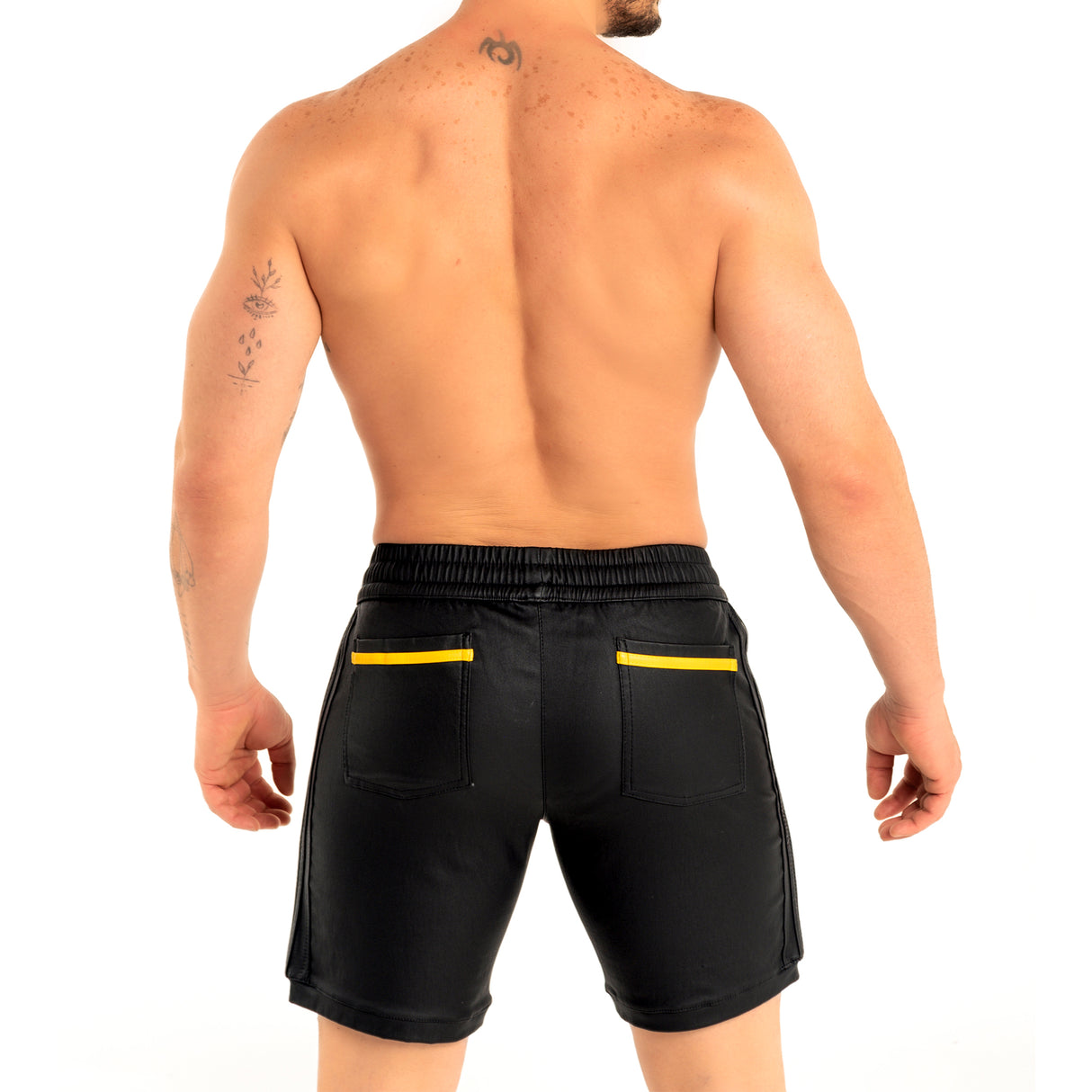 Dale Mas Industrial Mesh Short Phone Pocket Black Yellow