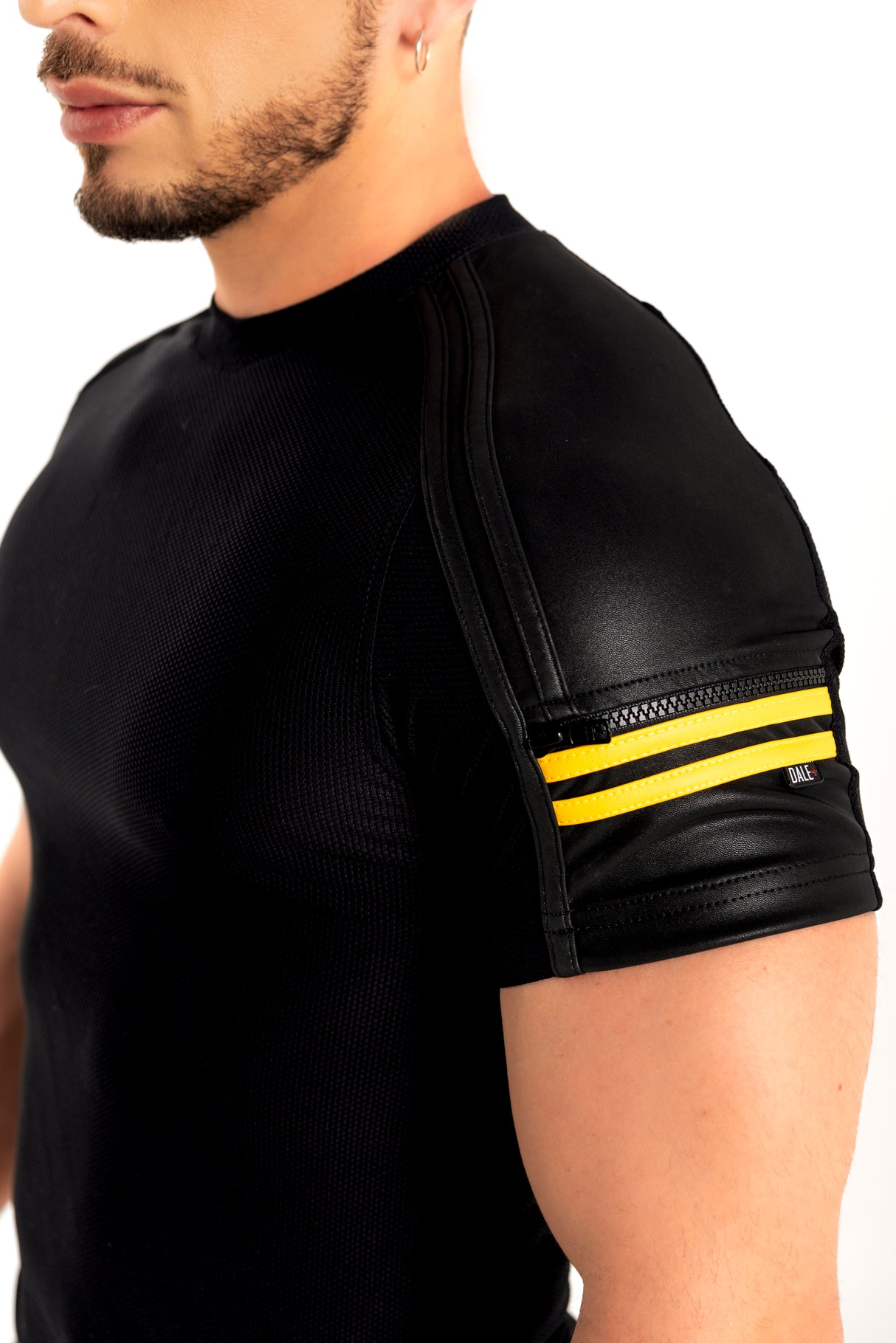 Dale Mas Industrial Zipper Shirt Black Yellow