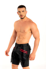Dale Mas Industrial Cargo Short Black Red
