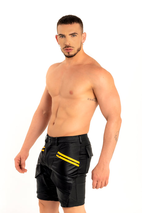 Dale Mas Industrial Cargo Short Black Yellow